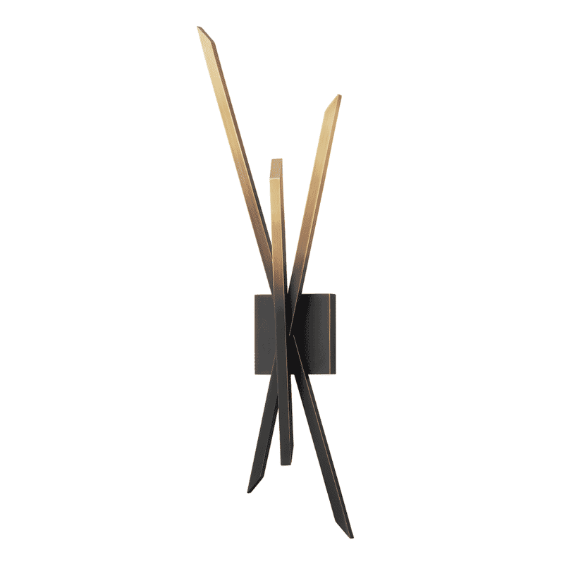 Gradient Brass LED Wall Sconce from the Gansevoort Collection