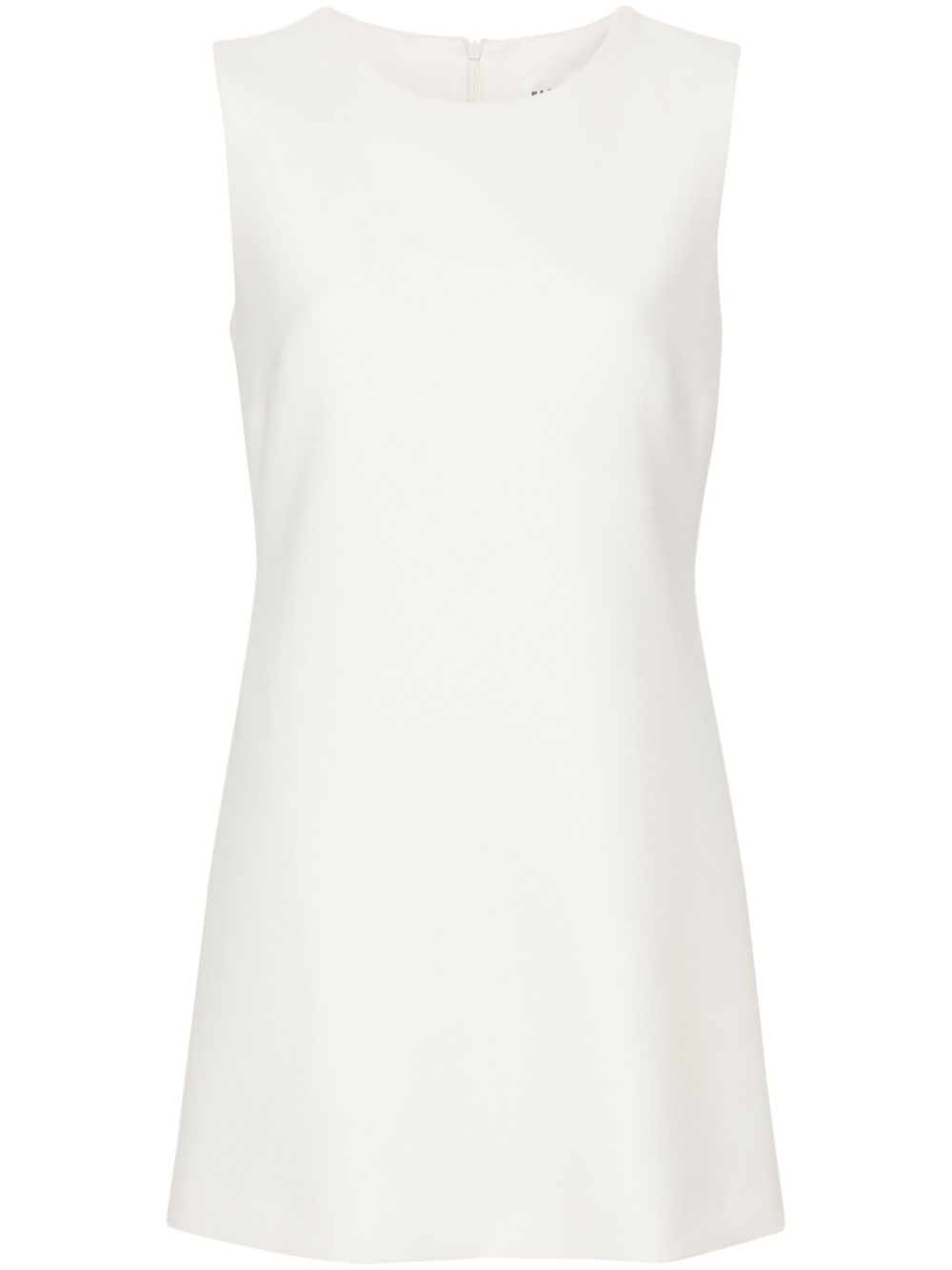 Dart-detail sleeveless dress - White