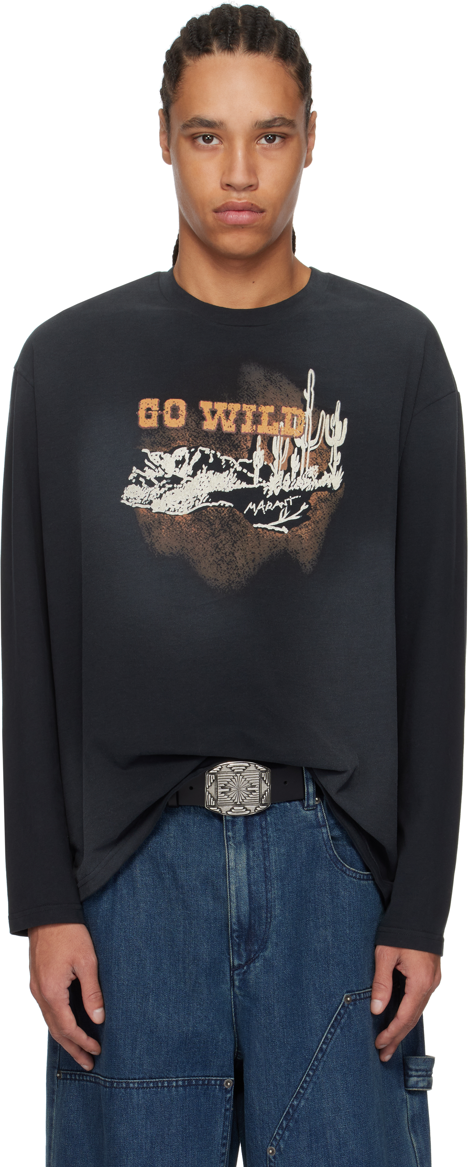 Isabel Marant Black Leiloha T-shirt
