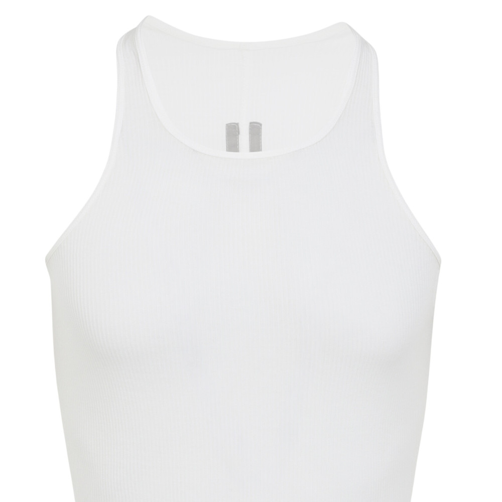 White Solid Tank Top