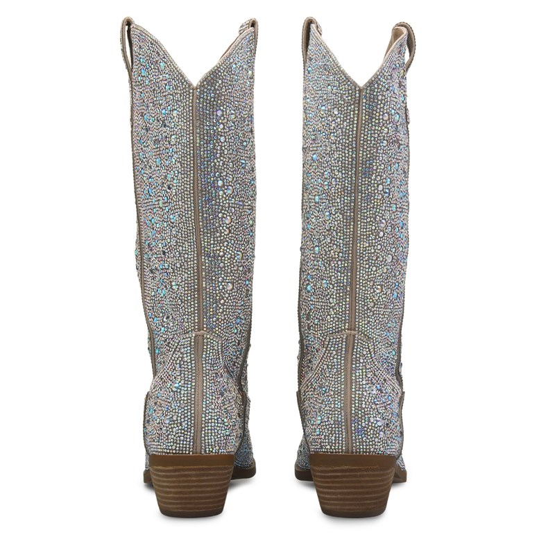 Women's Redford Rhinestone Cowboy Boots (Pink Multi)