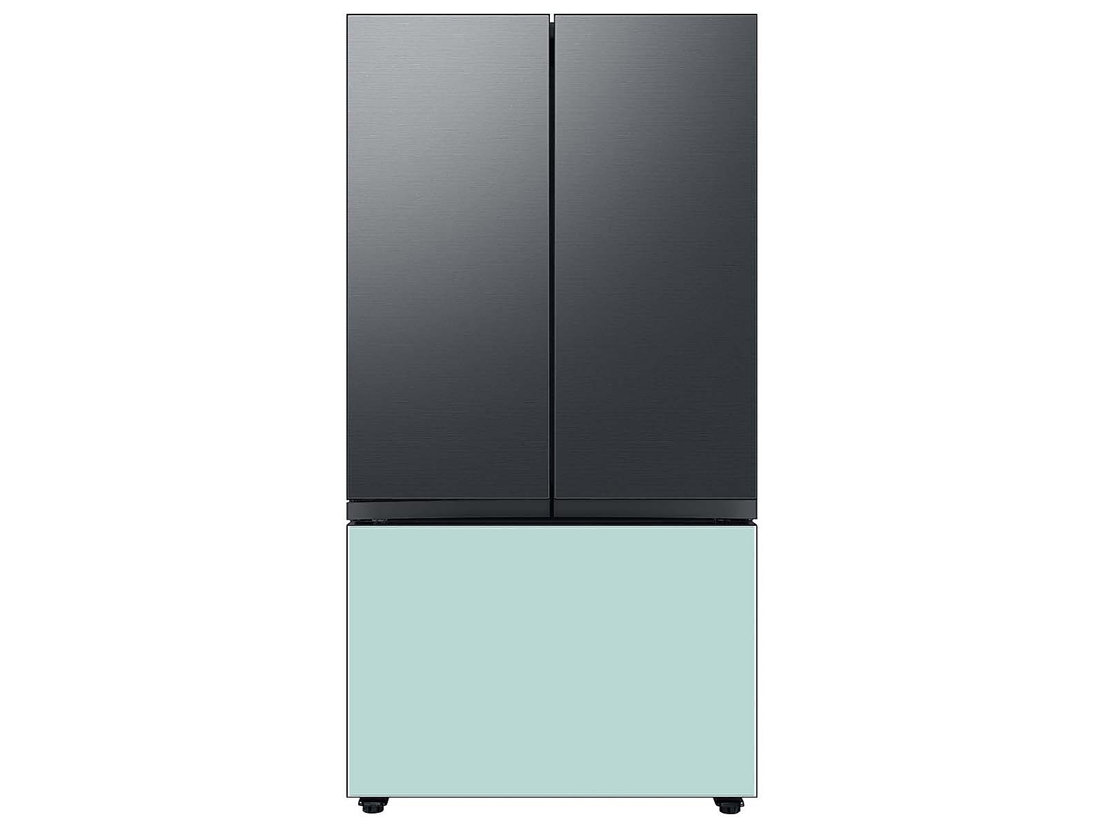 Bespoke 3-Door French Door Refrigerator Panel in Morning in Blue Glass - Bottom Panel(RA-F36DB3CM/AA)