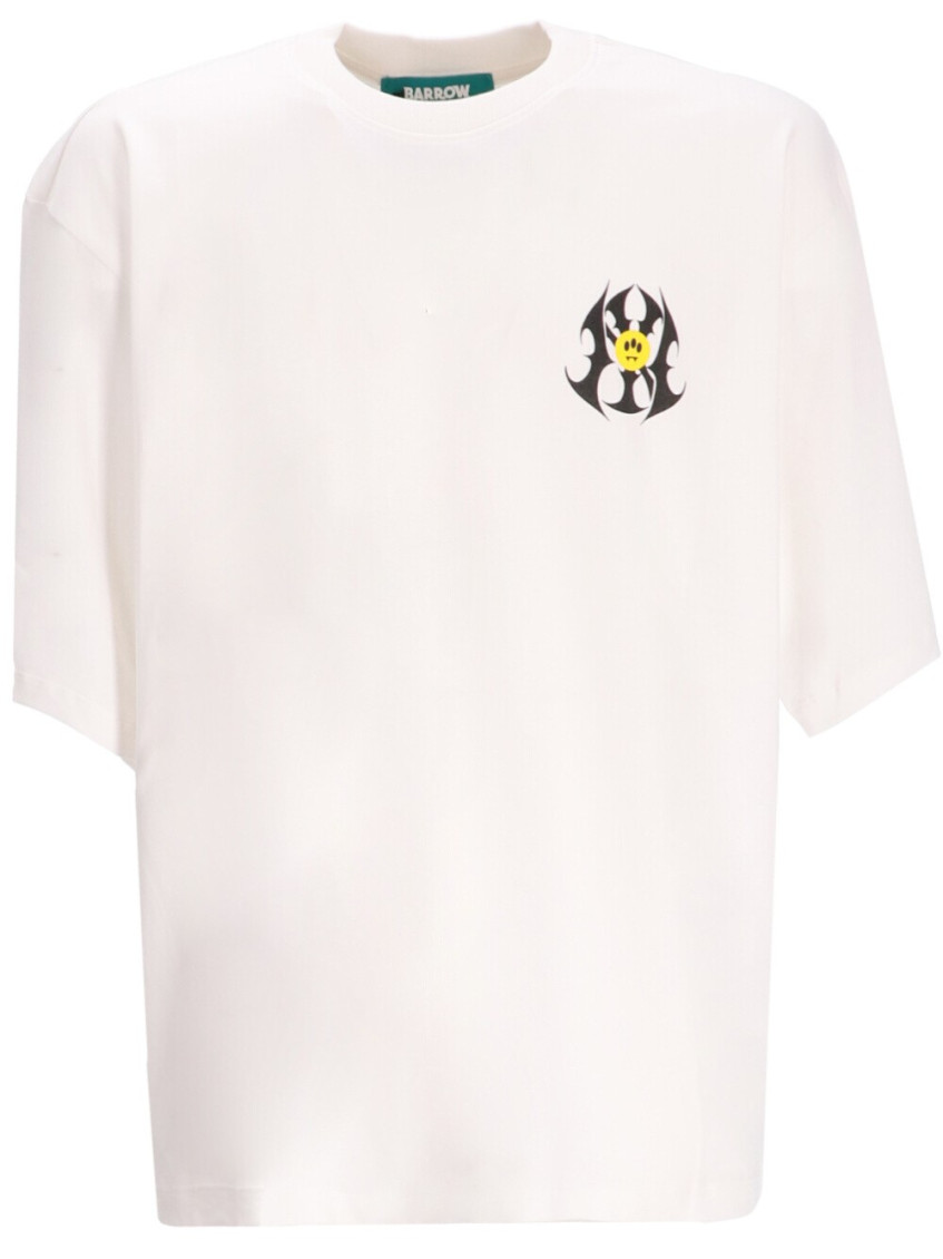 Off White Crewneck Printed T-Shirt