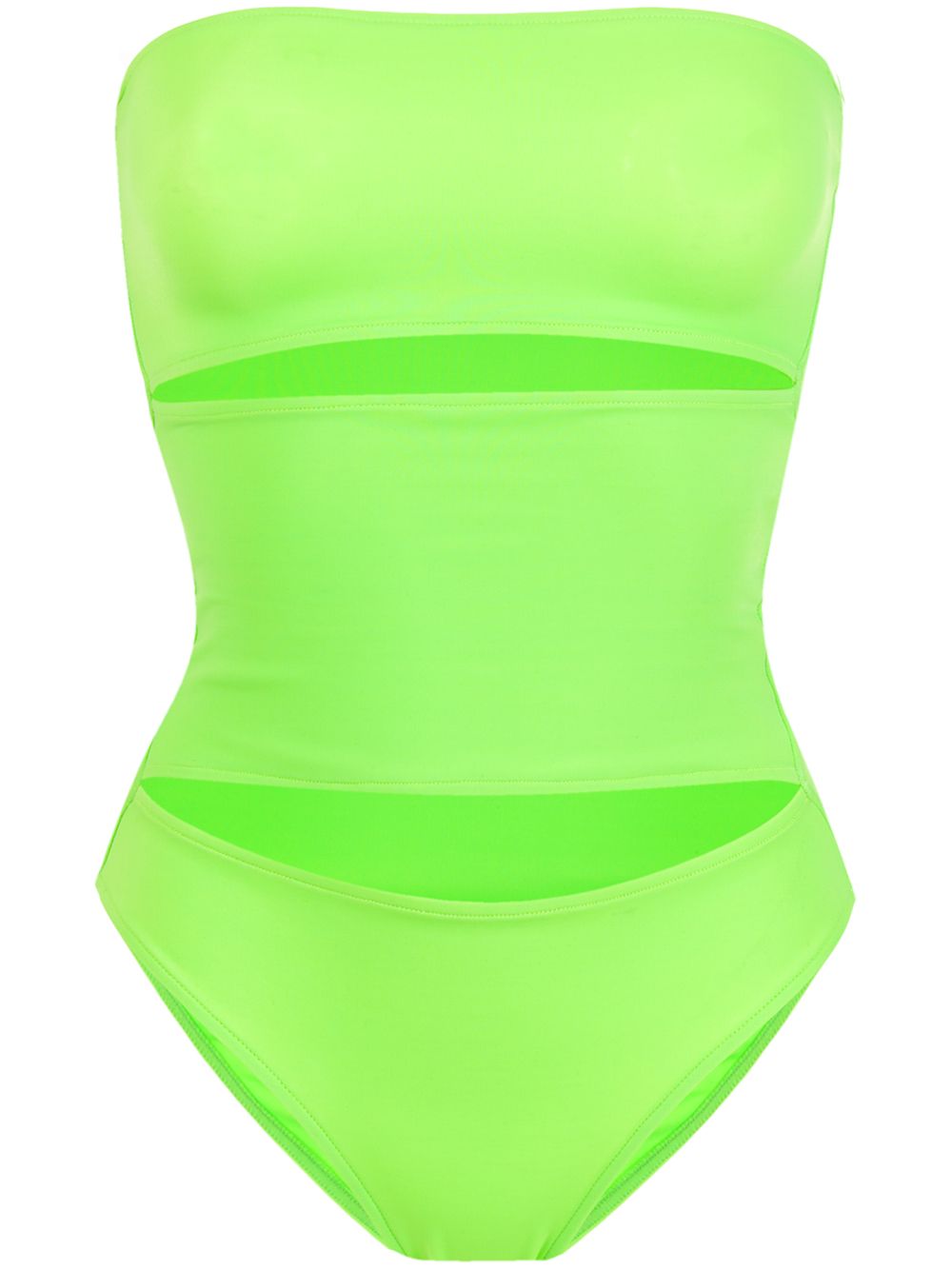 Maillot panelled swimsuit - Green