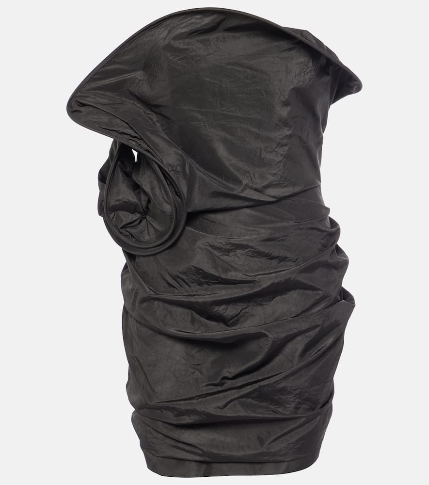 Silk taffeta minidress