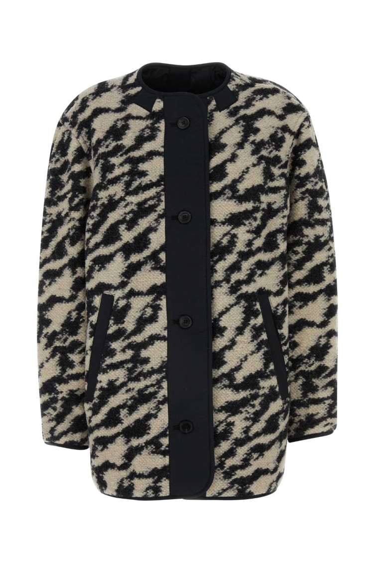 BlackWhite Embroidered Reversible Jacket