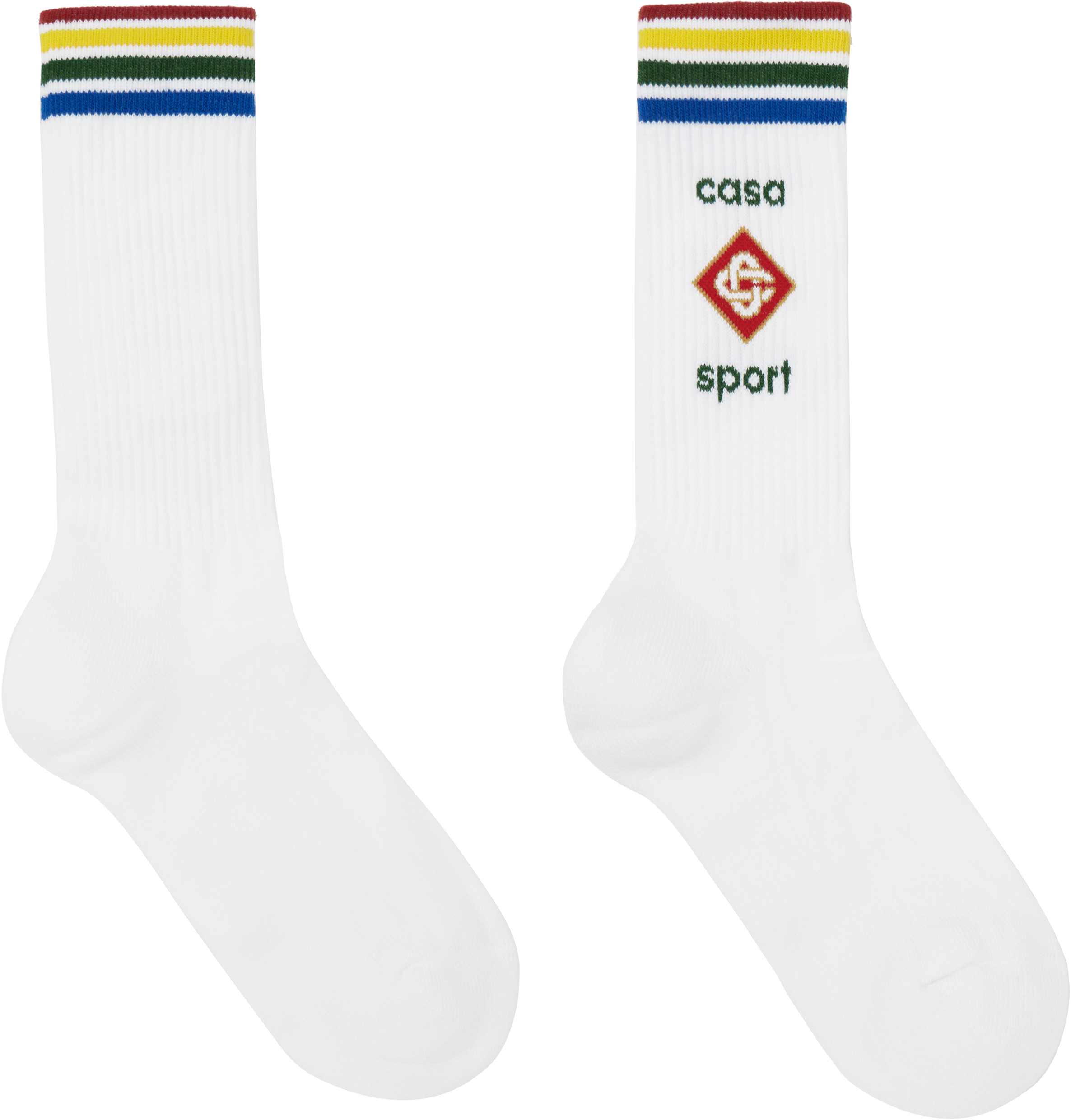 Casablanca White Casa Sport Socks