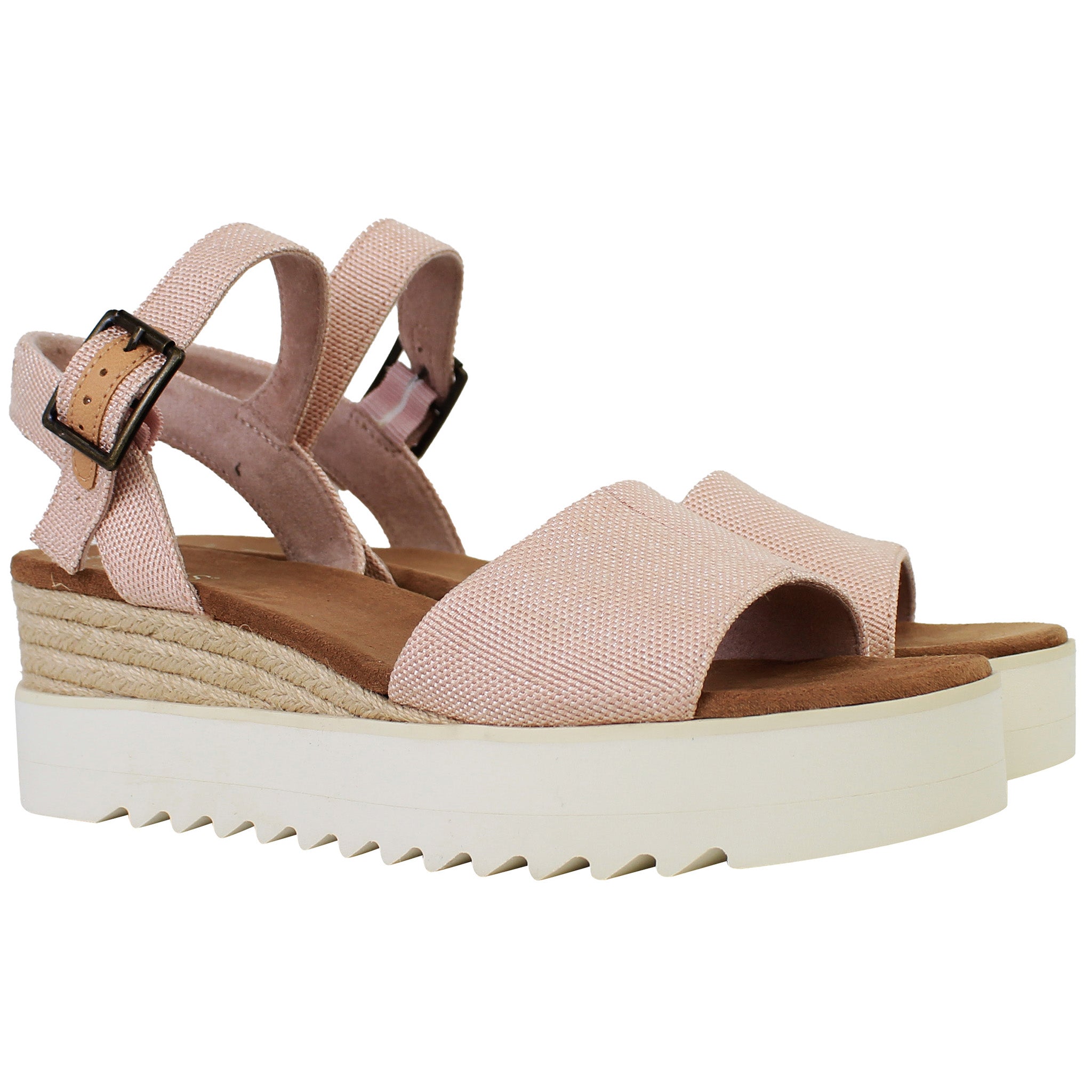 Toms Diana Womens Pink Wedge Sanda