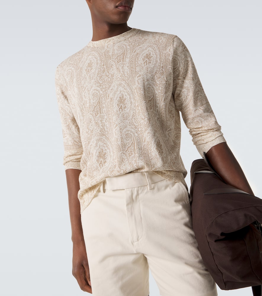 Cotton and silk sweater