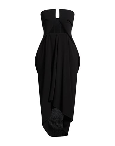 Woman Midi dress Black Size 2 Wool