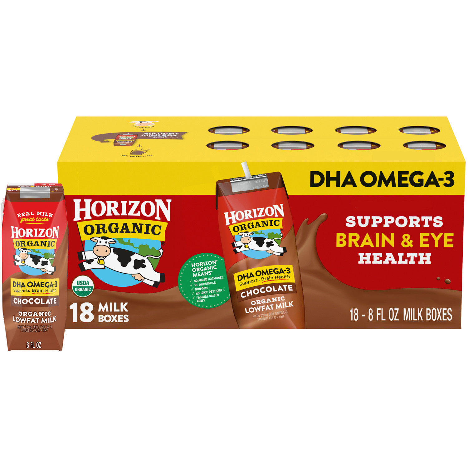 Organic Lowfat Chocolate Milk with DHA Omega