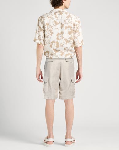 Drôle De Monsieur Man Shorts & Bermuda Shorts Beige Size S Cotton, Linen