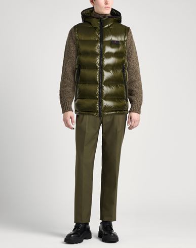 Man Vest Military green Size L Polyamide