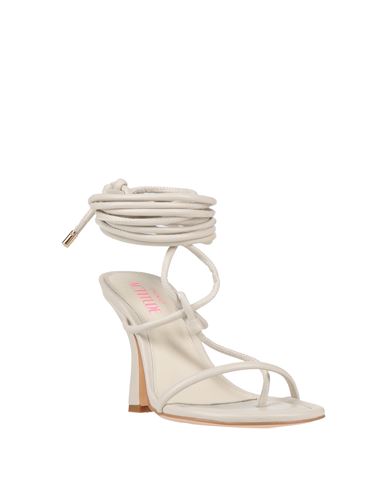 Actitude By Twinset Woman Thong sandal Light grey Size 7 Textile fibers