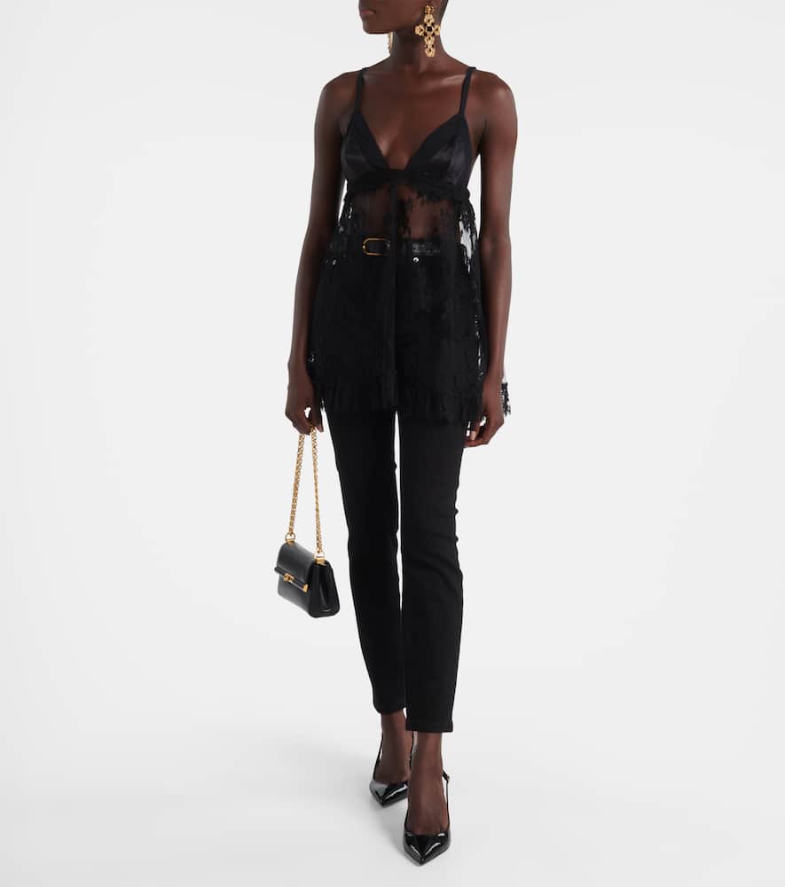 Mid-rise skinny jeans