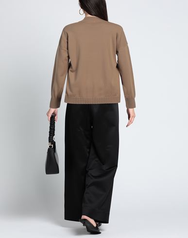 Woman Turtleneck Beige Size M Wool, Acrylic
