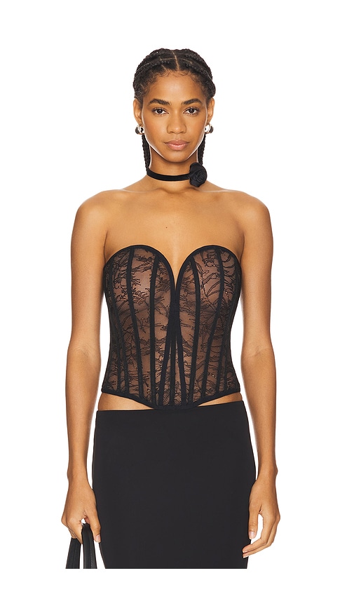 NBD Elliot Corset Top in Black. -  XS also in M