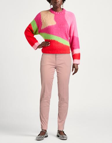 Woman Pants Blush Size 8 Cotton, Elastane