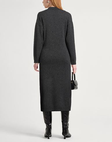 Woman Midi dress Lead Size S Wool, Cashmere