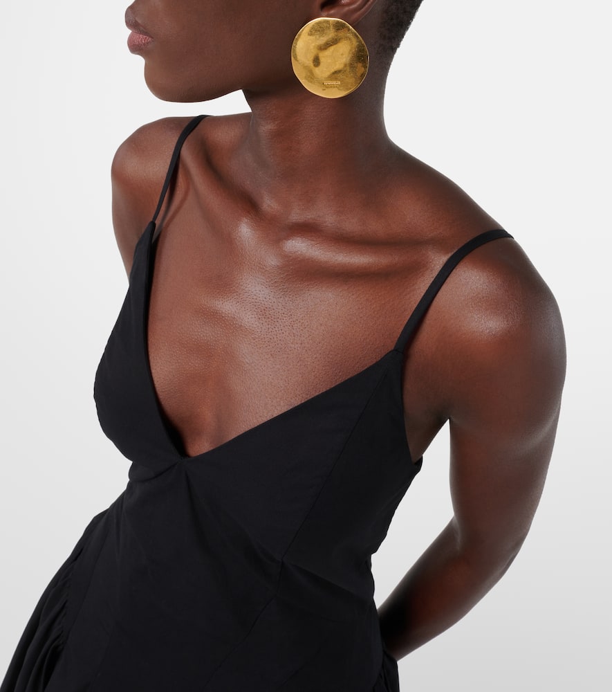 Solene cotton poplin midi dress