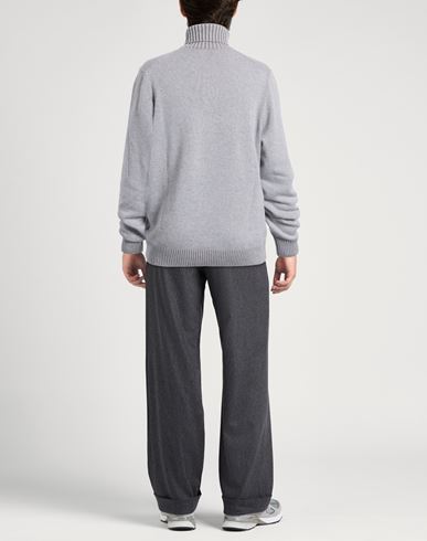 Man Turtleneck Grey Size 46 Virgin Wool, Cashmere, Viscose