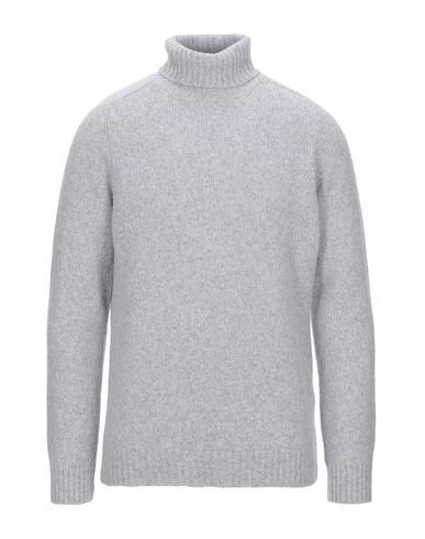 Man Turtleneck Light grey Size 42 Cotton, Polyamide, Alpaca wool, Wool