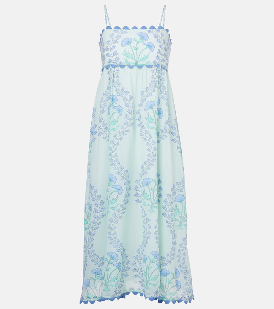 Floral cotton midi dress
