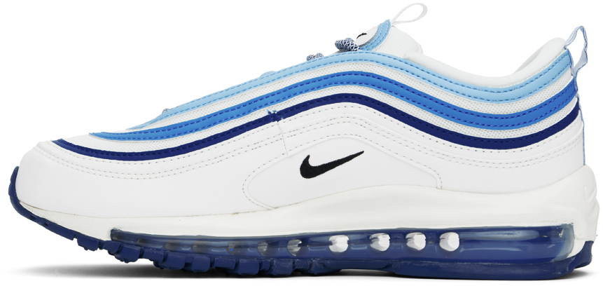 Nike White & Blue Air Max 97 Sneakers