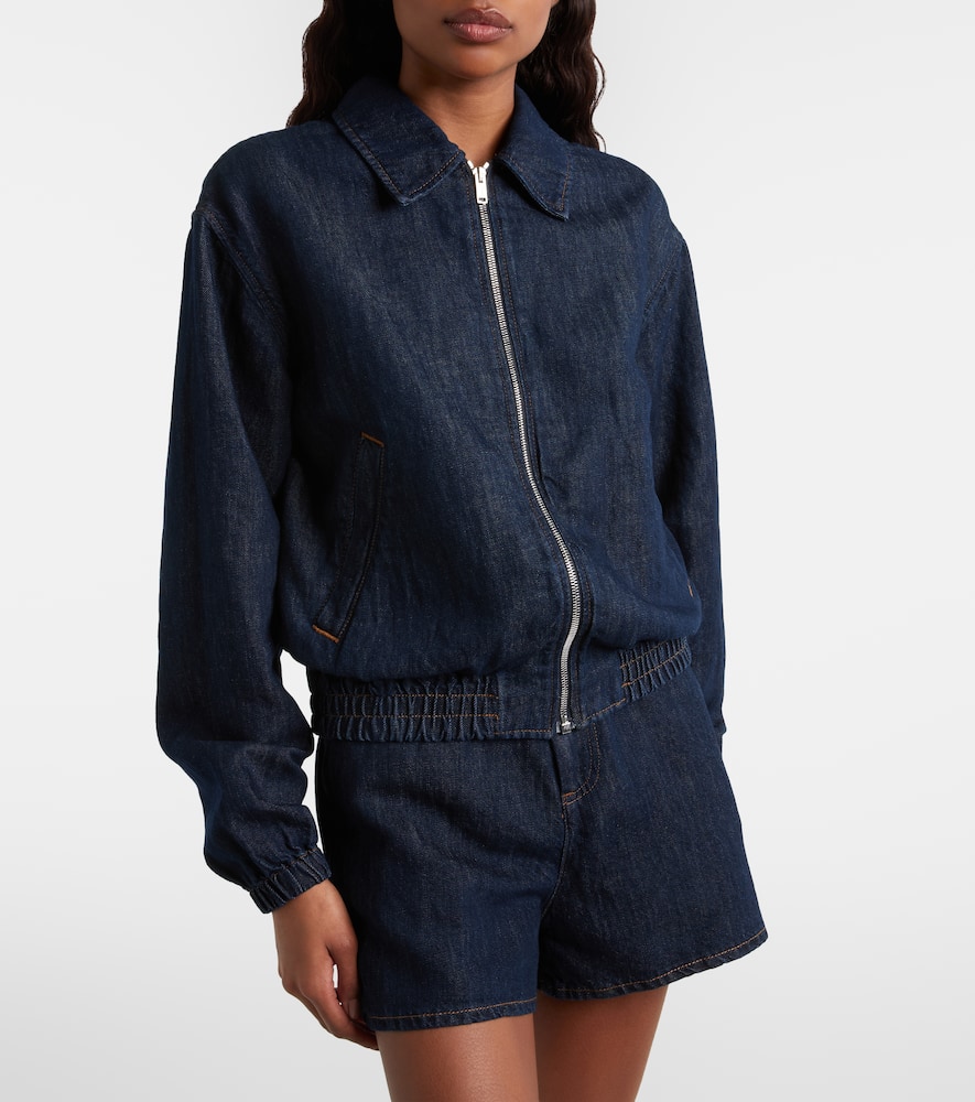 Denim bomber jacket