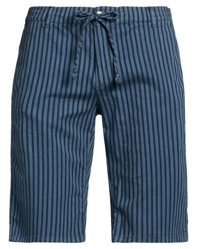 Man Shorts & Bermuda Shorts Slate blue Size 29 Cotton, Elastane
