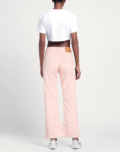 Woman Jeans Pink Size 27 Cotton, Elastane