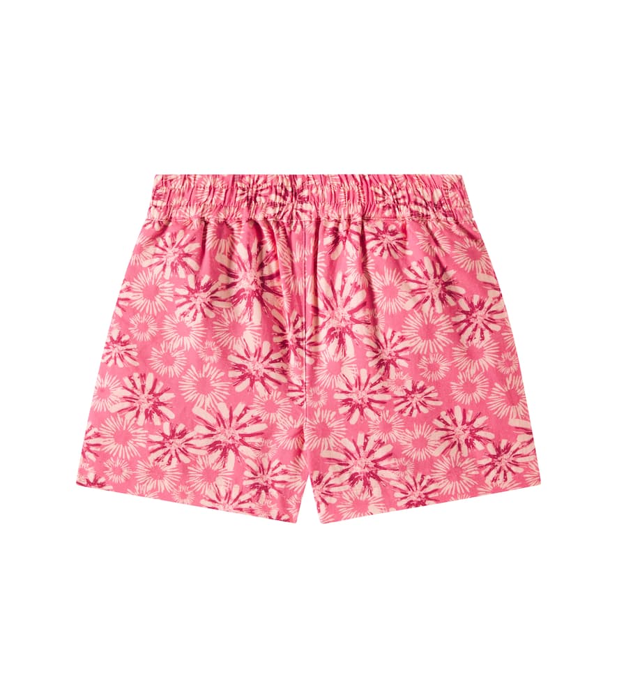 Scotch & Soda Kids Floral cotton and linen shorts