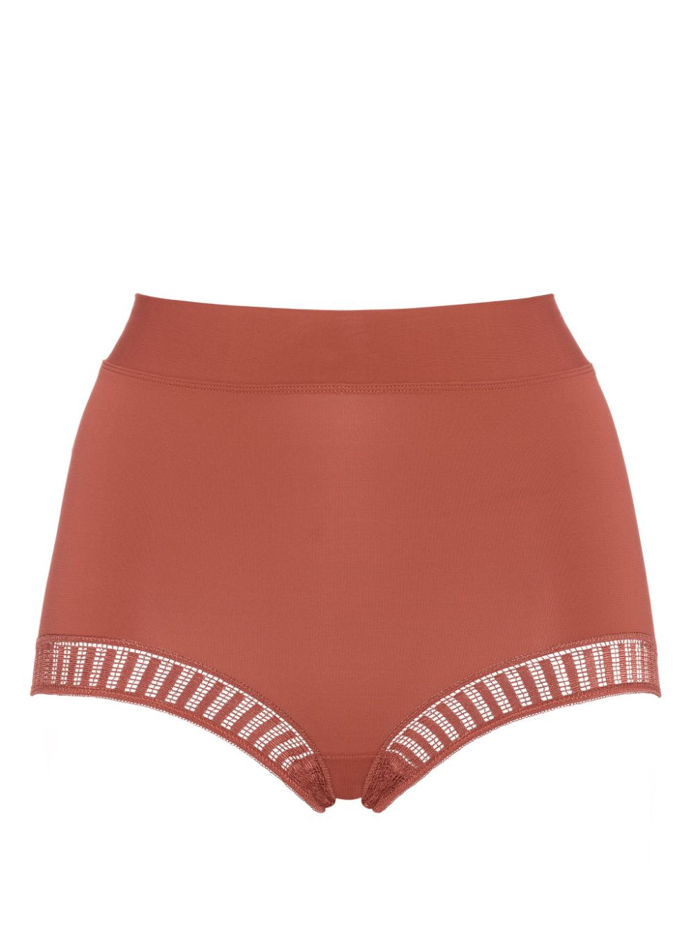 Solange Graphic high-waist briefs - Brown