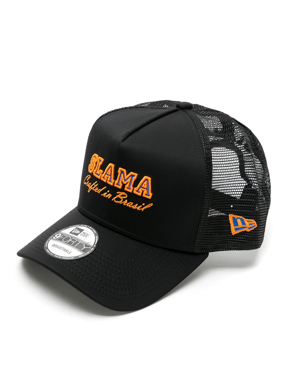 Slama tela + New Era cap - Black