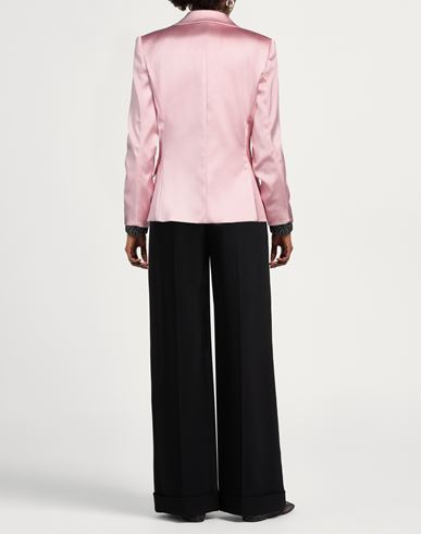 Woman Blazer Pink Size 6 Acetate, Polyamide, Elastane