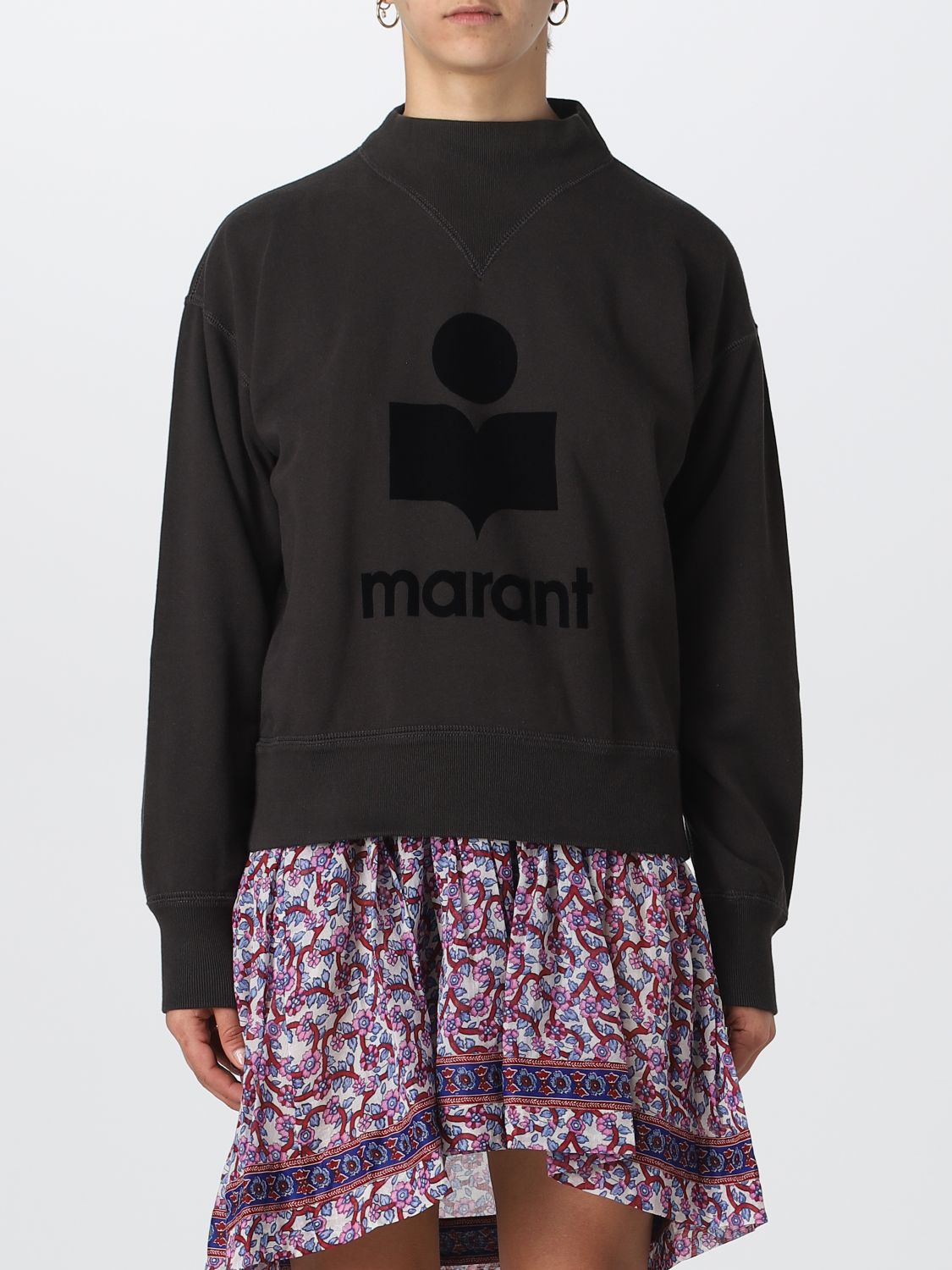 Sweatshirt Woman color Black
