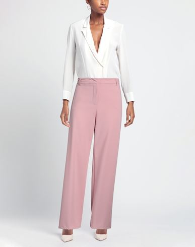 Woman Pants Pink Size 6 Polyester, Viscose, Elastane