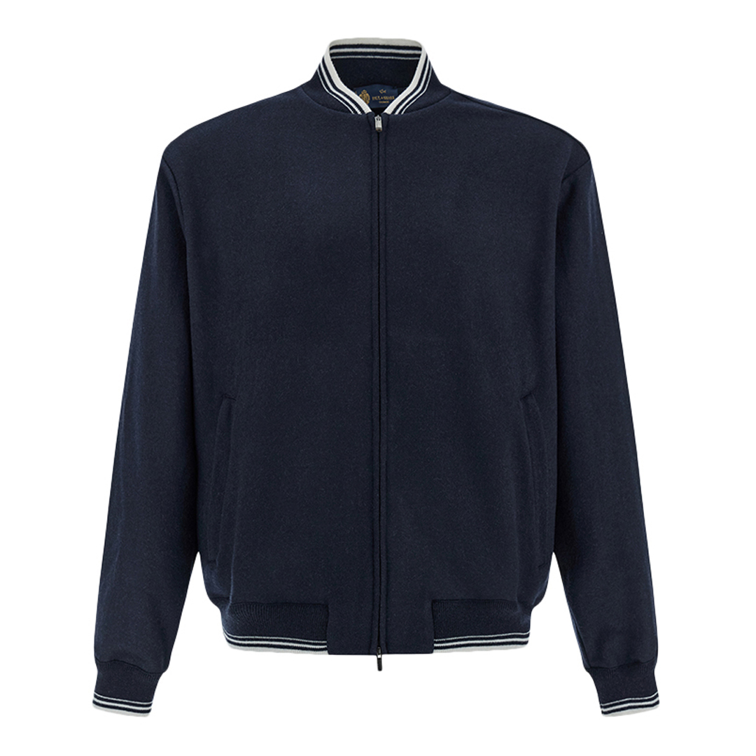 Bomber in cashmere, Man, Blue