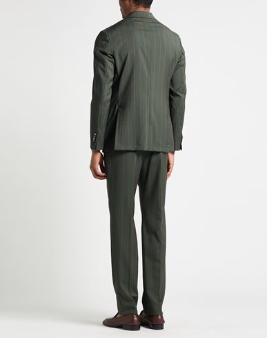 Man Suit Military green Size 40 Virgin Wool