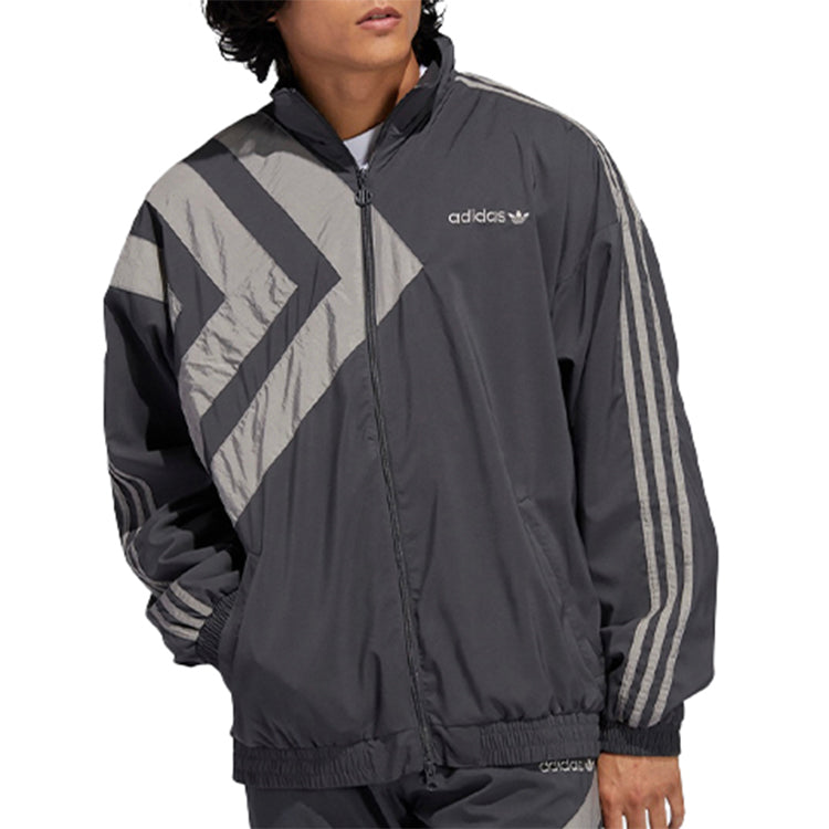 Originals logo Printing Stand Collar Sports Jacket Gray