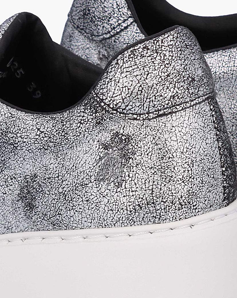 Fly London Dito II Silver Wedge Trainer