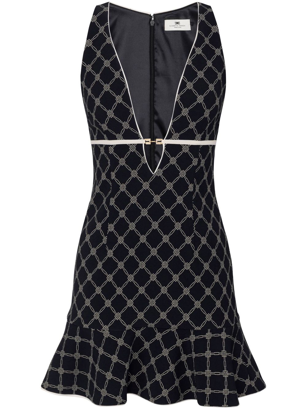 Diamond print dress - Black