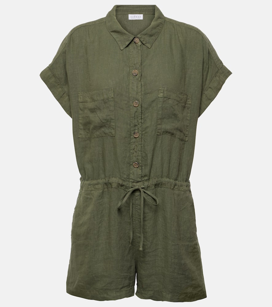 Clare linen romper