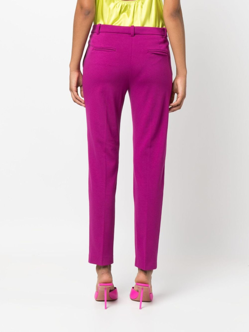 Mid-rise tailored trousers - Purple
