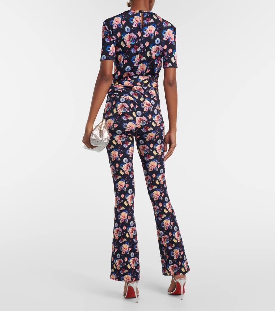Rabanne Floral high-rise pants