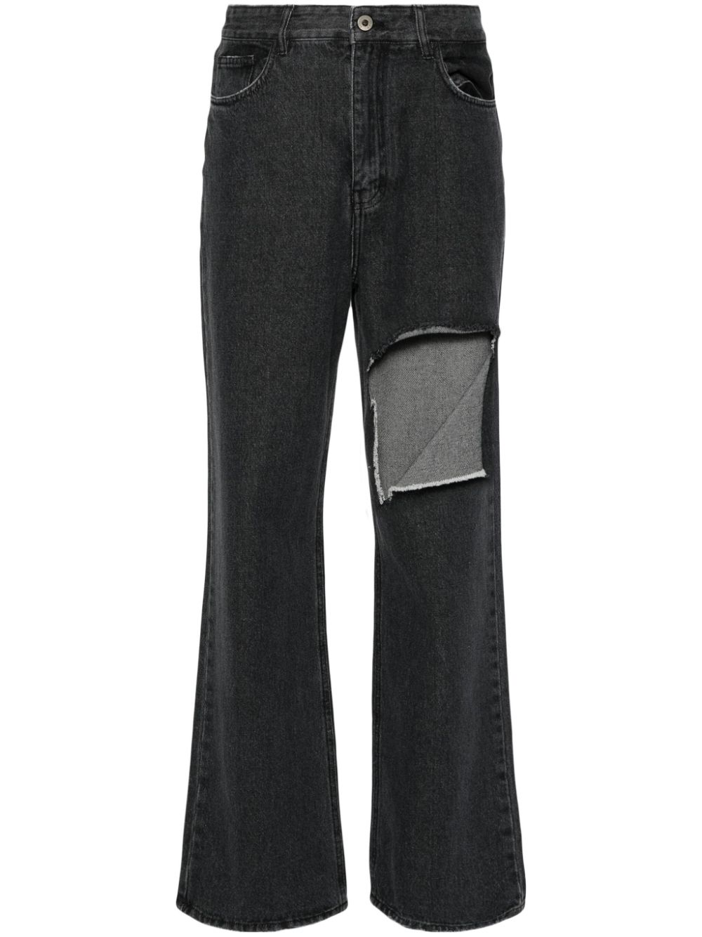 Ripped-detail jeans - Blue