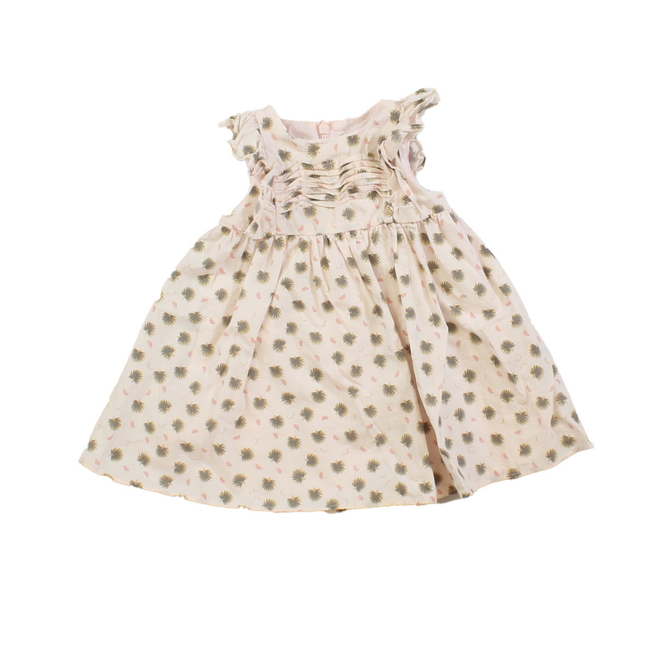 Girls Pink Green Dress