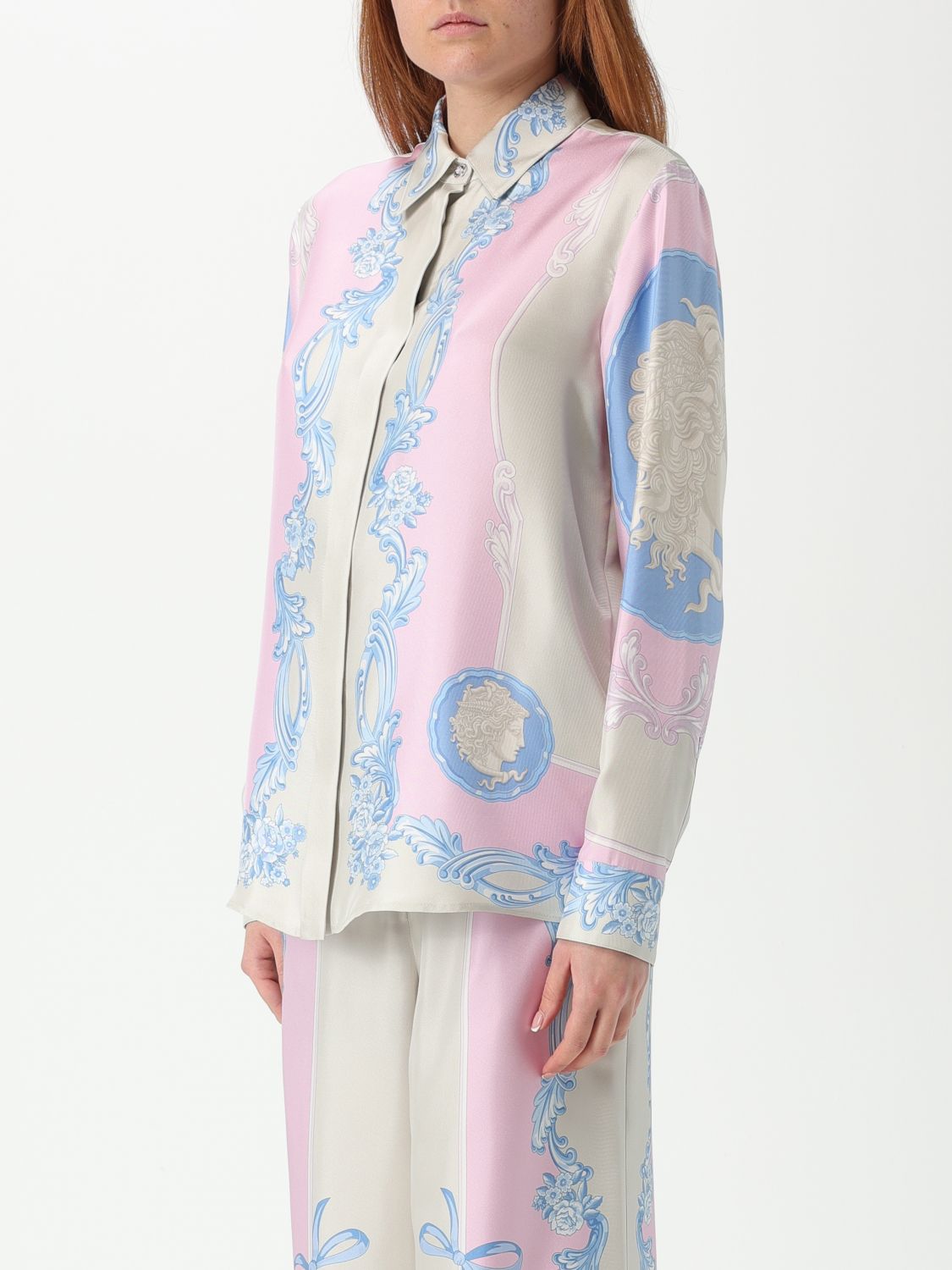 Medusa Silk Foulard Shirt