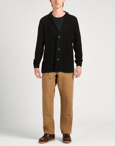 Man Cardigan Black Size 38 Wool, Viscose, Polyamide, Cashmere