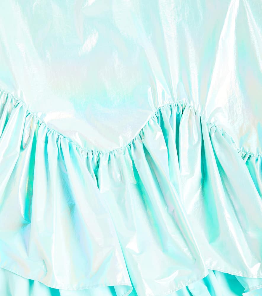 Caroline Bosmans Ruffled metallic dress